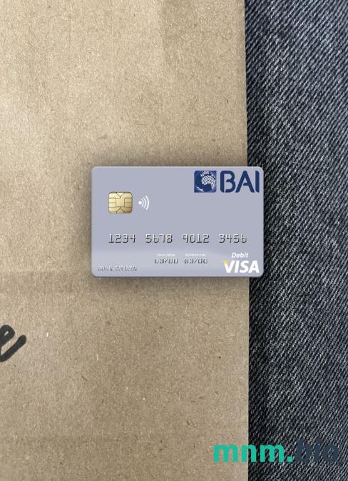 Portugal Banco BAI Europa visa obciążyć card wygląd fotograficzny skan PSD + zdjęcie
